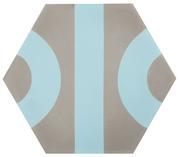 Płytki ceramiczne - Peronda Roll by Dsignio Grey-Blue Płytka ścienna 28,5x24,7 cm, szara/niebieska 19318 - miniaturka - grafika 1