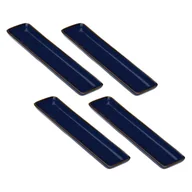 Tace i patery - ROSE&TULIPANI CONCERTO BLU COBALTO Zestaw 4 tac prostokątnych 32 x 8 cm - miniaturka - grafika 1