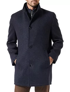 bugatti Męski płaszcz wełniany, morski, 54 - Płaszcze męskie - miniaturka - grafika 1