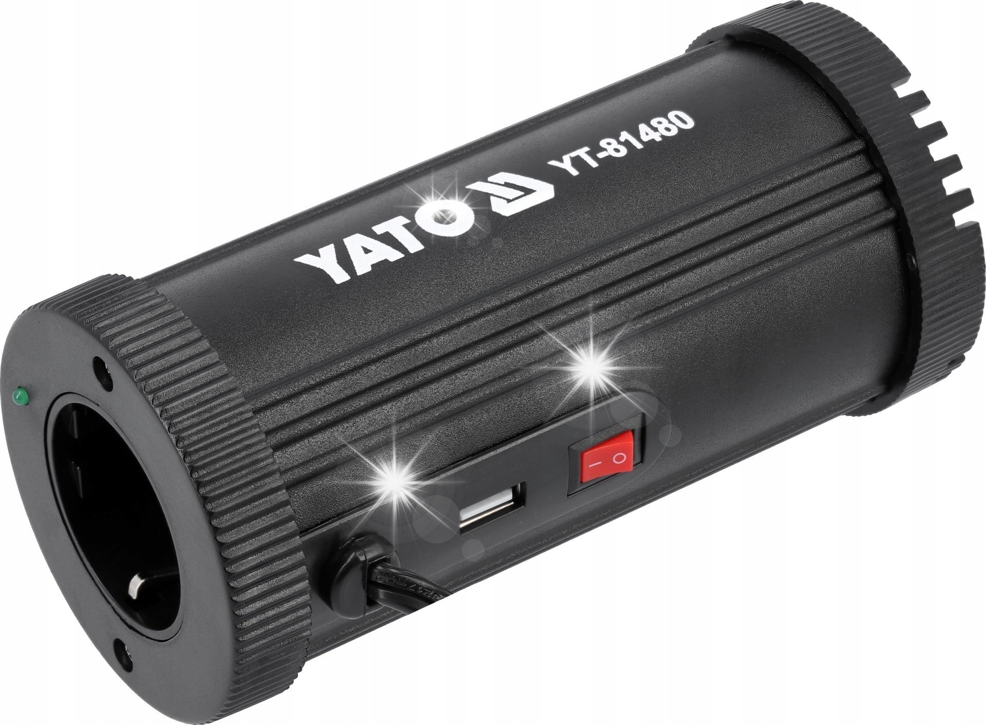 Przetwornica Yato YATO SAMOCHODOWA PRZETWORNICA PRĄDU STAŁEGO NAPIĘCIA 12V/230V 150W ZASILACZ