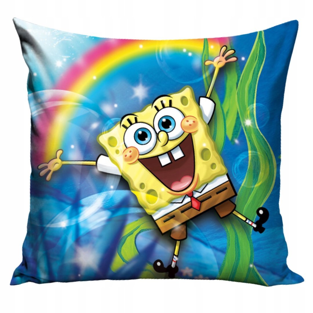 Poszewka SpongeBob Licencyjna z Tęczą i Bajkowym Motywem do Pokoju