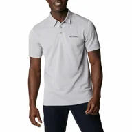 Koszulki męskie - Męska koszulka polo Columbia Nelson Point Polo grey - L - miniaturka - grafika 1