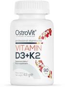 Witaminy i minerały - OstroVit Vitamin D3 + K2 90 tabs - miniaturka - grafika 1