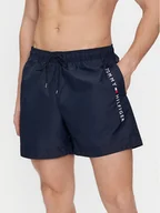Kąpielówki męskie - Tommy Hilfiger Szorty kąpielowe UM0UM03258 Granatowy Regular Fit - miniaturka - grafika 1