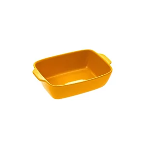 Naczynie do zapiekania ceramika 25 x 16 cm żółte 151439B - Naczynia żaroodporne - miniaturka - grafika 1
