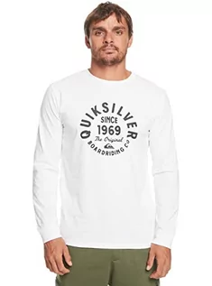 Koszulki męskie - Quiksilver Koszulka Basic Męska Biała XL - grafika 1