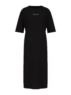 Sukienki - Armani Exchange Damska sukienka w kształcie litery T - grafika 1