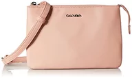 Torebki damskie - CK MUST EW DBL CMPT CROSSBODY, brązowy - miniaturka - grafika 1