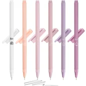 Cienkopisy - Zestaw Długopisów CIENKOPISY Czarne Żelowe 6szt PASTELOWE - miniaturka - grafika 1