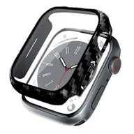 Akcesoria do smartwatchy - Etui CRONG Hybrid Watch Case do Apple Watch 7/8 (45 mm) Carbon - miniaturka - grafika 1