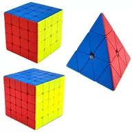 Łamigłówki - Zestaw Kostka Rubika 4x4 + 5x5 + Piramida MoYu - miniaturka - grafika 1