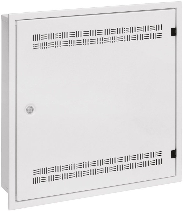 Szafa Solarix rozdzielacz LC-18 do ściany z listwami 2U, 4U a 11U, 550x550 biała RAL9003 z rámeczkiem k zazdieniu LC-18-55-15-W-W 86000562