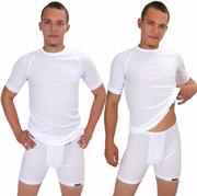 Koszulki sportowe męskie - COOL T-shirt z krótkim rękawem - męski .L .biały - miniaturka - grafika 1