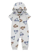 Pajacyki dla niemowląt - carter's Kombinezon w kolorze szarym - miniaturka - grafika 1