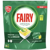 Środki do zmywarek - Fairy Tabletki do zmywarek All In One Lemon 80 szt - miniaturka - grafika 1