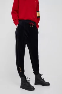Spodnie damskie - Ralph Lauren Polo Polo spodnie damskie kolor czarny gładkie - grafika 1