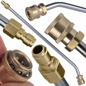 Inne akcesoria do nawadniania - LANCA DO MYJKI NA SZYBKOZŁĄCZKE 1/4 28CM ZAGIETA 30 ROSFIX LAVOR PARKSIDE - miniaturka - grafika 1