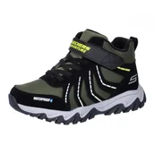 Buty dla chłopców - Skechers Chłopięce Rugged Ranger Hydro-Scout Botki, czarno-zielone, 12,5 UK dziecko, Czerń zieleń, 12.5 UK Child - miniaturka - grafika 1