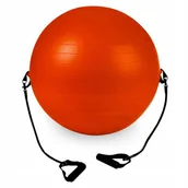 Piłki do ćwiczeń - Piłka Do Ćwiczeń Gimnastyczna Z Gumami Ekspander - miniaturka - grafika 1