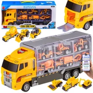 Samochody i pojazdy dla dzieci - ZABAWKA DLA CHŁOPCA – DUŻA CIĘŻARÓWKA LAWETA + AUTA BUDOWLANE Organizer + WYRZUTNIA IDEALNY PREZENT MOTORYZACYJNY 3–8 LAT + EBOOK-2 - miniaturka - grafika 1
