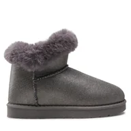 Buty dla dziewczynek - Śniegowce Nelli Blu CS-123C Szary - miniaturka - grafika 1