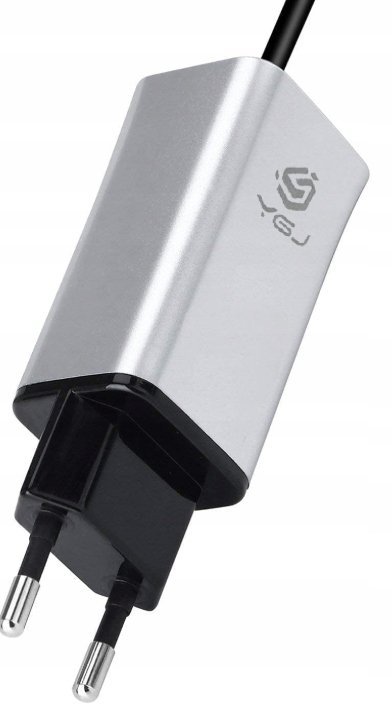 Ładowarka sieciowa YGJ kostka USB-C srebrna