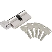 Zamki i wkładki - Lob Wkładka bębenkowa ARES WG54-40/30 nikiel z gałką 5 kluczy - miniaturka - grafika 1