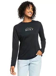 Koszulki i topy damskie - ROXY Modna koszulka damska czarna L - grafika 1