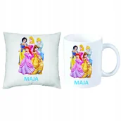 Gadżety dla niej i dla niego - ZESTAW PREZENT PODUSZKA + KUBEK KSIĘŻNICZKI IMIĘ - miniaturka - grafika 1