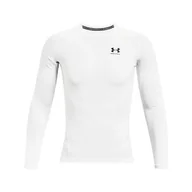 Koszulki męskie - Koszulka męska Under Armour HeatGear Comp LS White XL - miniaturka - grafika 1