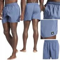 Spodenki męskie - KROTKIE SPODENKI MESKIE ADIDAS SOLID CLX SPODENKI KAPIELOWE NIEBIESKI M - miniaturka - grafika 1