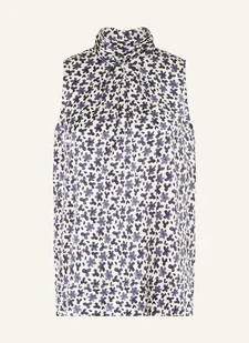 Hemisphere Bluzka Bez Rękawów Z Jedwabiu blau - Bluzki damskie - miniaturka - grafika 1