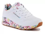 Sneakersy damskie - Skechers Uno Loving Love WHITE 155506-WHT - miniaturka - grafika 1