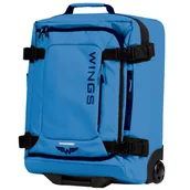 Walizki - WINGS Walizka miękka Mała kabinowa 20" ROOK blue - miniaturka - grafika 1