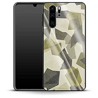 Etui i futerały do telefonów - Luksusowe etui na telefon komórkowy Geometric Camo Green Huawei P30 Pro - miniaturka - grafika 1