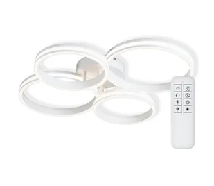 Top Light - LED Ściemnialny żyrandol natynkowy OLYMP LED/65W/230V okrągły biały + pilot - Lampy sufitowe - miniaturka - grafika 1