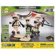 Figurki dla dzieci - Cobi 2034 Historical Collection WWII Afrika Korps - 3 figurki żołnierzy niemieckich 26 klocków - miniaturka - grafika 1