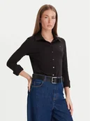 Koszule damskie - Tommy Hilfiger Koszula 1985 WW0WW43528 Czarny Slim Fit - miniaturka - grafika 1