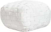 Fotele i krzesła ogrodowe - Beliani Puf ogrodowy 50 x 50 cm złamana biel BODLA - miniaturka - grafika 1