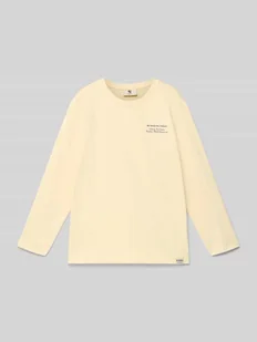 Bluzka z długim rękawem i nadrukiem z logo - Koszulki dla chłopców - miniaturka - grafika 1