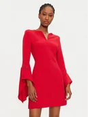 Sukienki - Rinascimento Sukienka koktajlowa 1000770045934 Czerwony Regular Fit - miniaturka - grafika 1