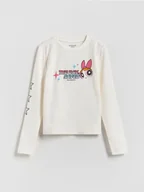 Bluzki dla dziewczynek - Reserved - Koszulka Atomówki - złamana biel - miniaturka - grafika 1