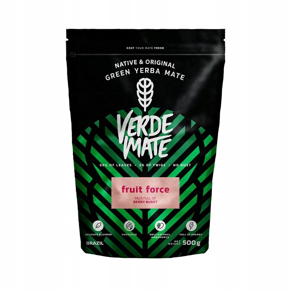 Verde Mate Yerba Mate Green Fruit Force 6x500G 6x0,5KG Owocowa Moc Energia