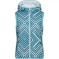 Kamizelki damskie - CMP Odwracalna kamizelka damska z kapturem - 33z5146 VEST Damska - miniaturka - grafika 1