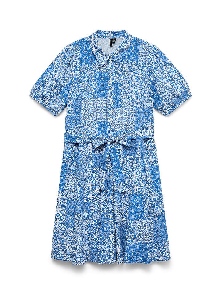 Vero Moda Sukienka w kolorze niebiesko-białym