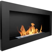 Biokominki - Biokominek 900 x 400 mm czarny mat - miniaturka - grafika 1