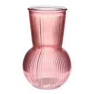 Wazony i flakony - Wazon szklany Silvie, różowy, 11 x 17,5 cm - miniaturka - grafika 1