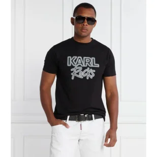 Karl Lagerfeld T-shirt CREWNECK | Regular Fit - Koszulki męskie - miniaturka - grafika 1