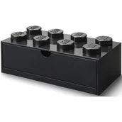 Pojemniki na zabawki - Lego Desk Drawer 8 Black - miniaturka - grafika 1