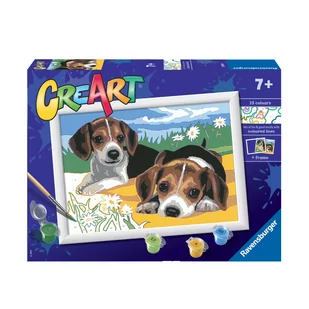 Ravensburger Malowanka CreArt Szczeniaczki Jack Russell 28939 28939 - Zabawki kreatywne - miniaturka - grafika 2